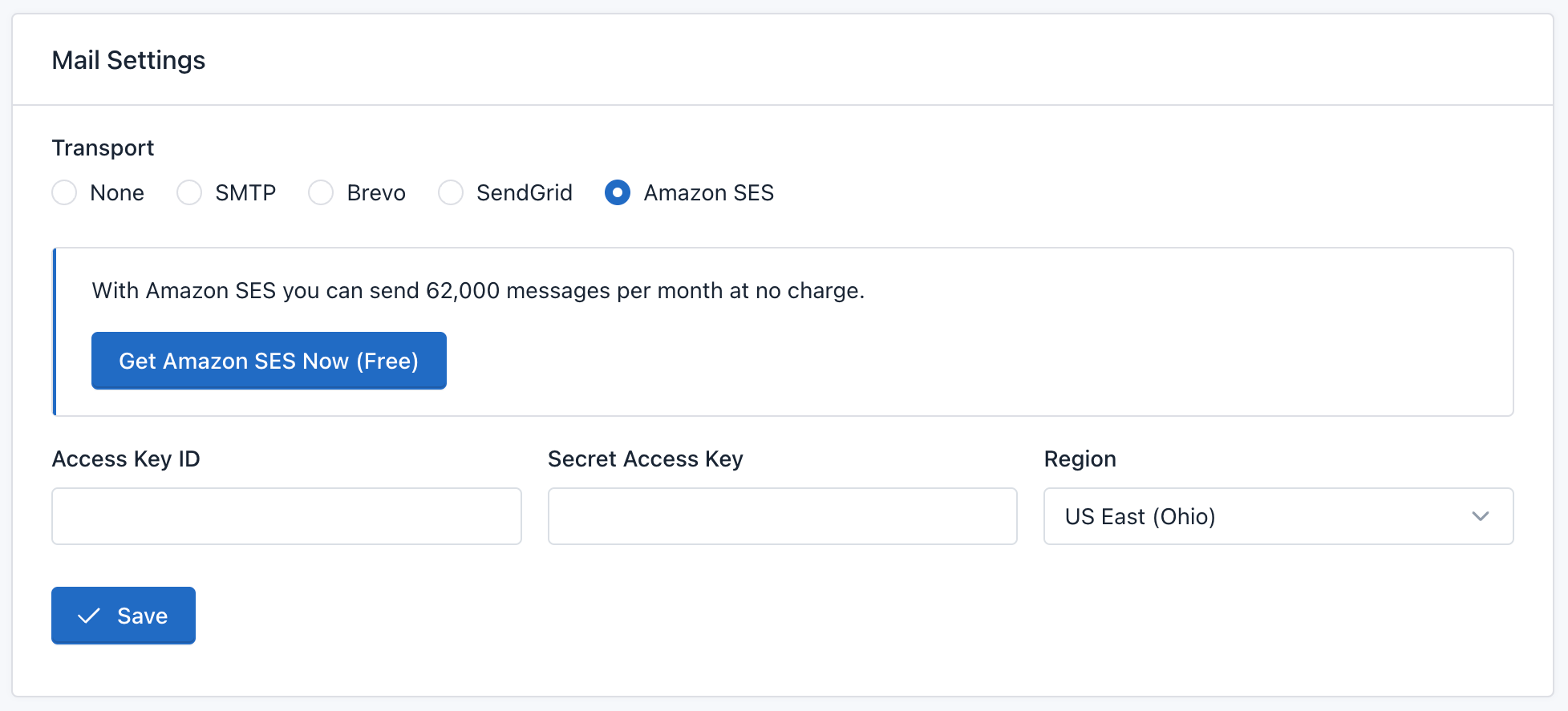 Easy Forms - Email Setup - Amazon SES